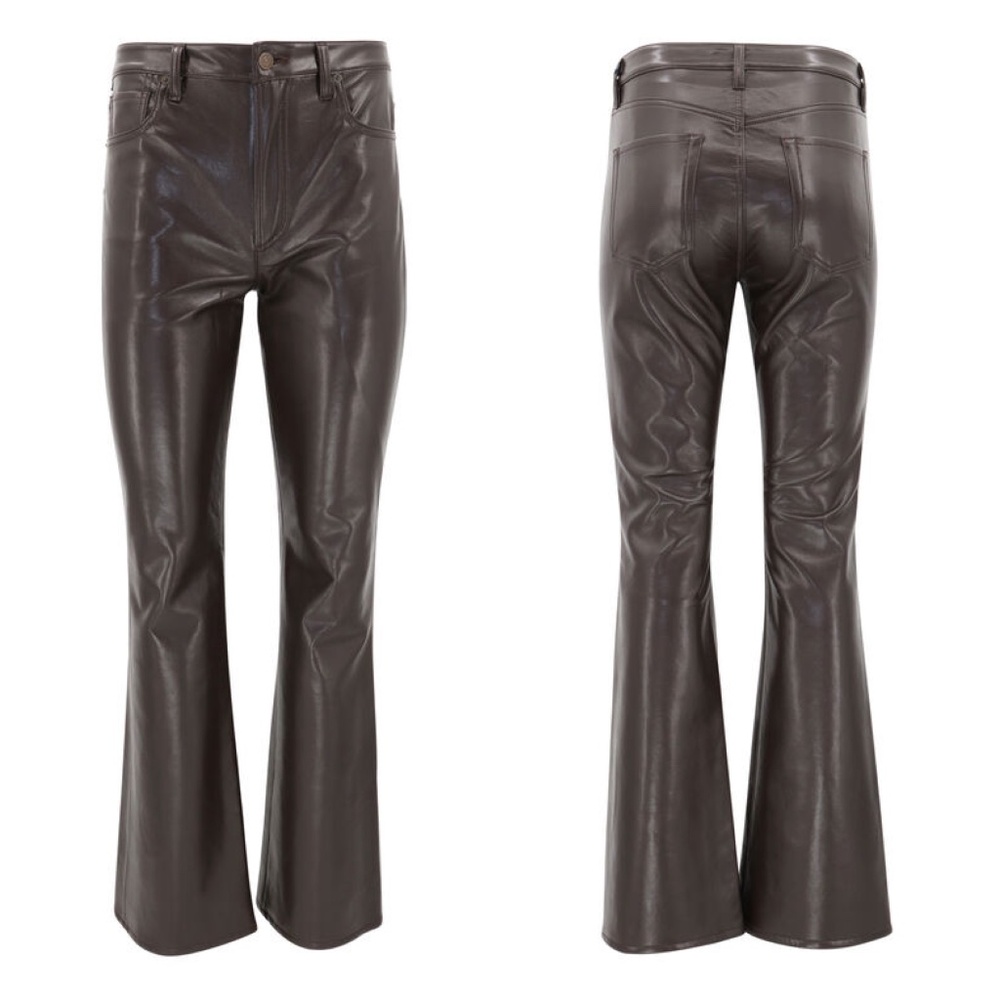 NWT Brown Citizens of Humanity Leather Bootcut Lilah Pants Sz 28